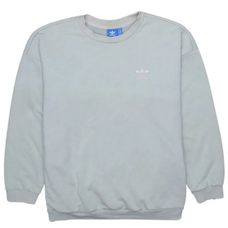Adidas 90's Light Grey Crewneck Sweatshirt Women's Medium Retro sold by Vintage Club
