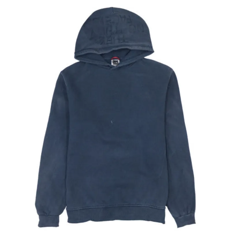 The North Face 90's Navy Blue Pullover Hoodie Men's Small Fleece sold by Vintage Club