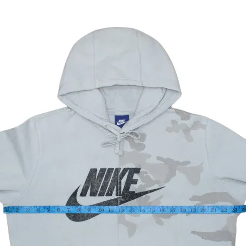 Nike 90's Vintage Grey Hoodie Large w/ Center Swoosh & Camo Accents sold by Vintage Club product image thumbnail 5