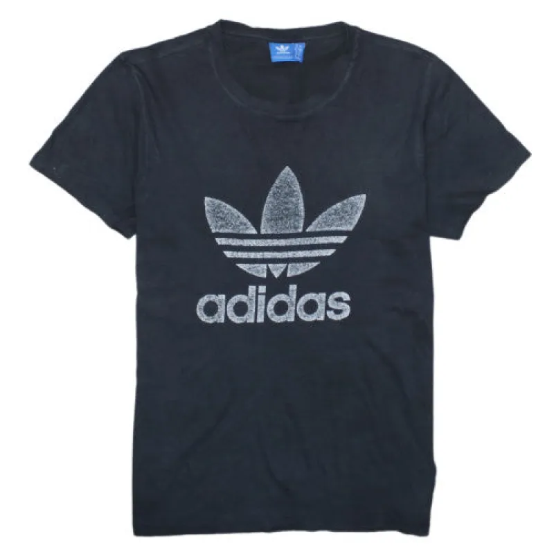 Adidas 90's Blue Spellout T-Shirt Small Casual Vintage Short Sleeve sold by Vintage Club