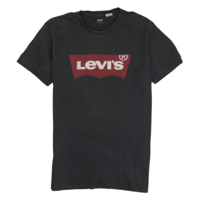 Levi's Black T Shirt Men's Small Printed Batwing Logo Crewneck Tee Top sold by Vintage Club