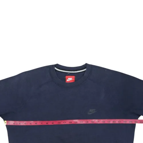 Nike Navy Blue Sweatshirt Men's Large Embroidered Chest Logo Front Pocket Pullover Jumper sold by Vintage Club product image thumbnail 5