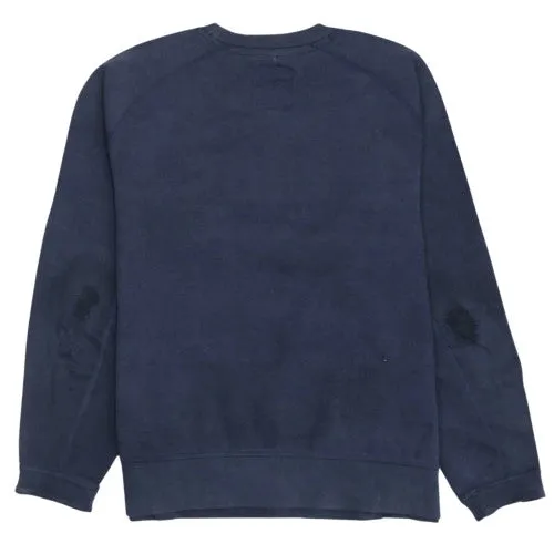 Nike Navy Blue Sweatshirt Men's Large Embroidered Chest Logo Front Pocket Pullover Jumper sold by Vintage Club product image thumbnail 2