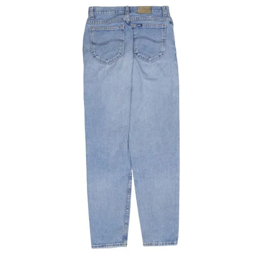Lee Light Blue Jeans Men's 28 High Waist Tapered Leg Classic Five Pocket Denim sold by Vintage Club