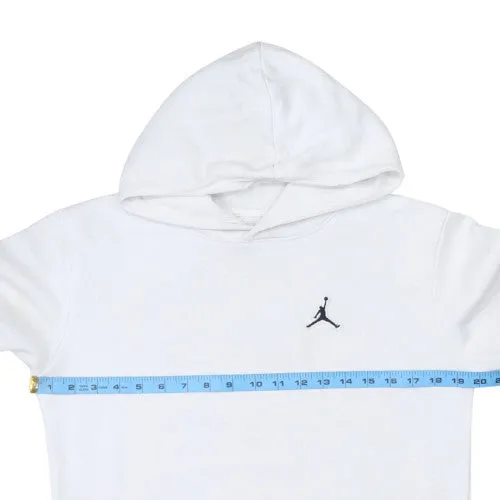Jordan White Hoodie Women’s XLarge Embroidered Jumpman Logo Front Pocket Pullover Sweatshirt sold by Vintage Club product image thumbnail 5