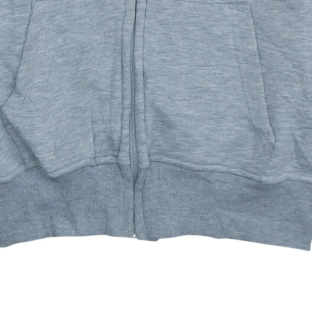 Adidas Men's Vintage 90s Grey Spellout Hoodie, Small Cotton Zip-Up sold by Vintage Club product image thumbnail 5