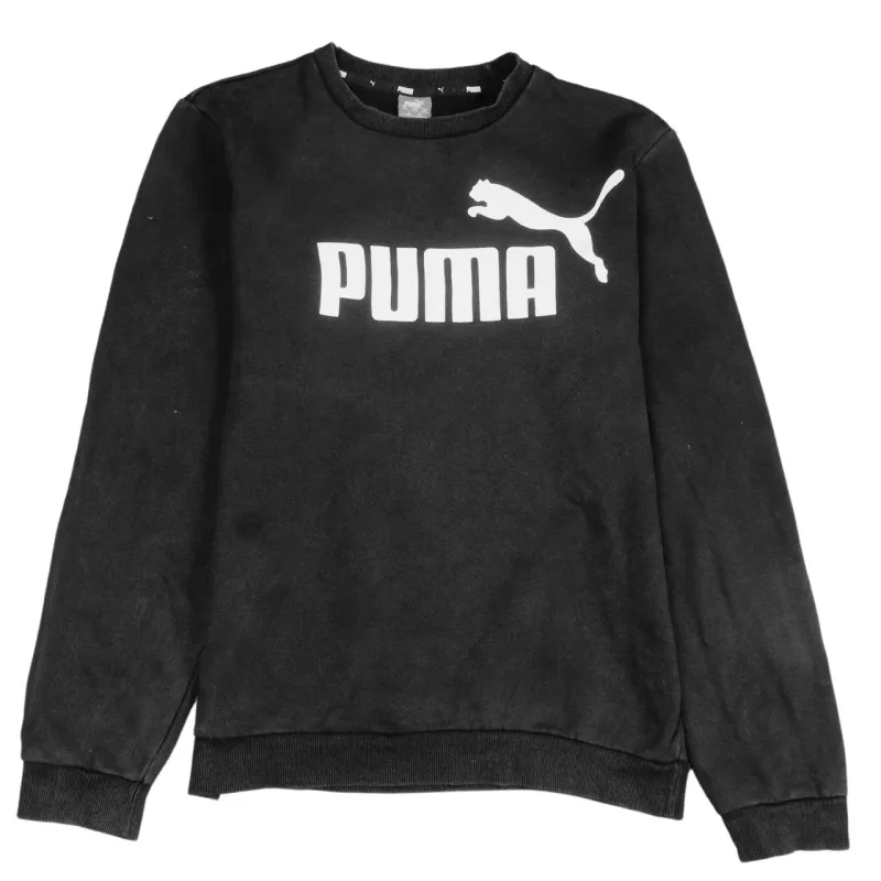 Puma Vintage 90s Women's XXL Crew Neck Spellout Sweatshirt Black made by Puma