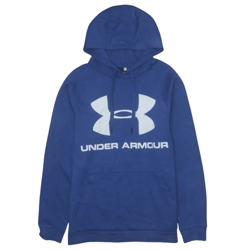 Under Armour Vintage 90's Blue Spellout Pullover Hoodie Men’s S sold by Vintage Club