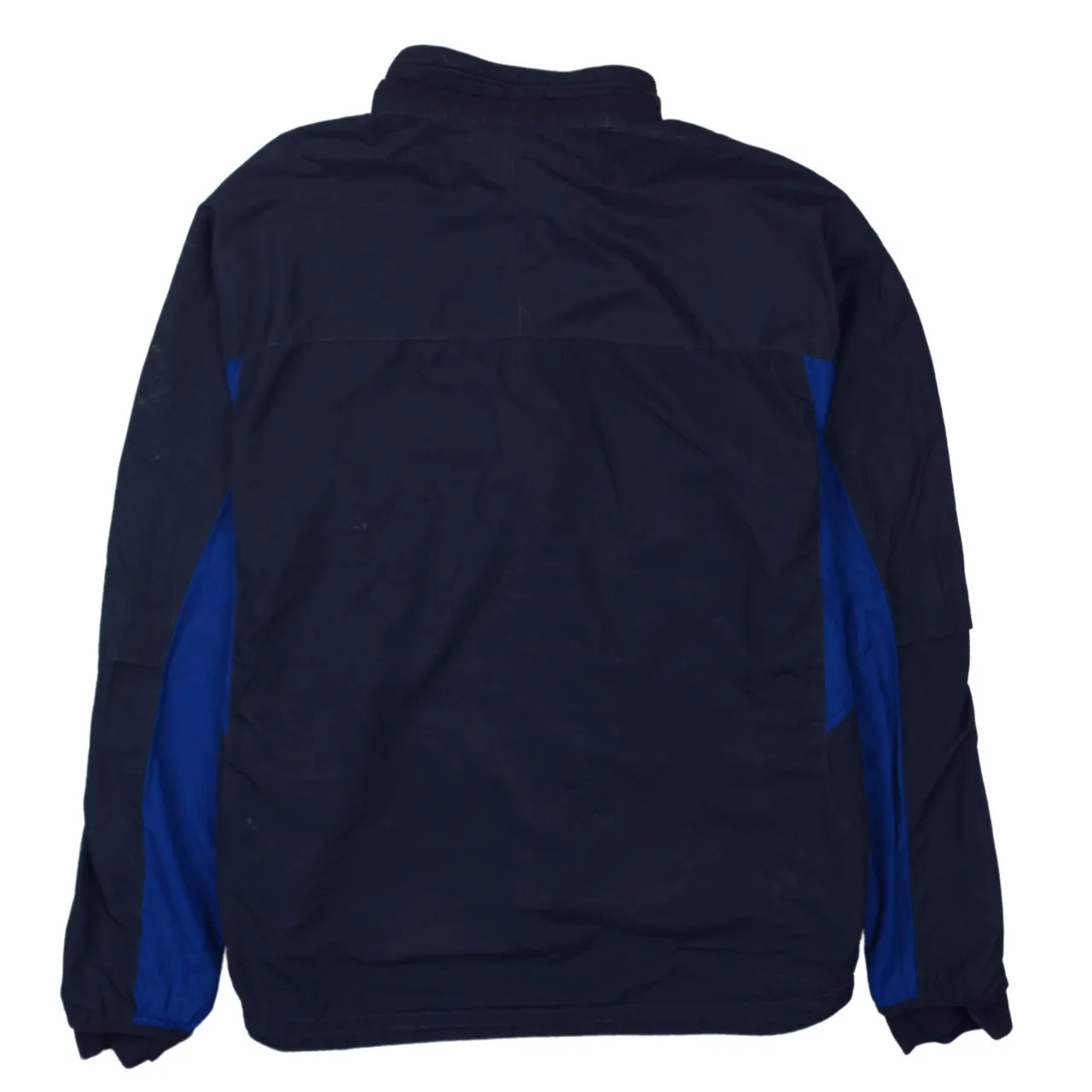 Vintage Nike 90's Women's Large Navy Blue Swoosh Windbreaker Jacket sold by Vintage Club product image thumbnail 2