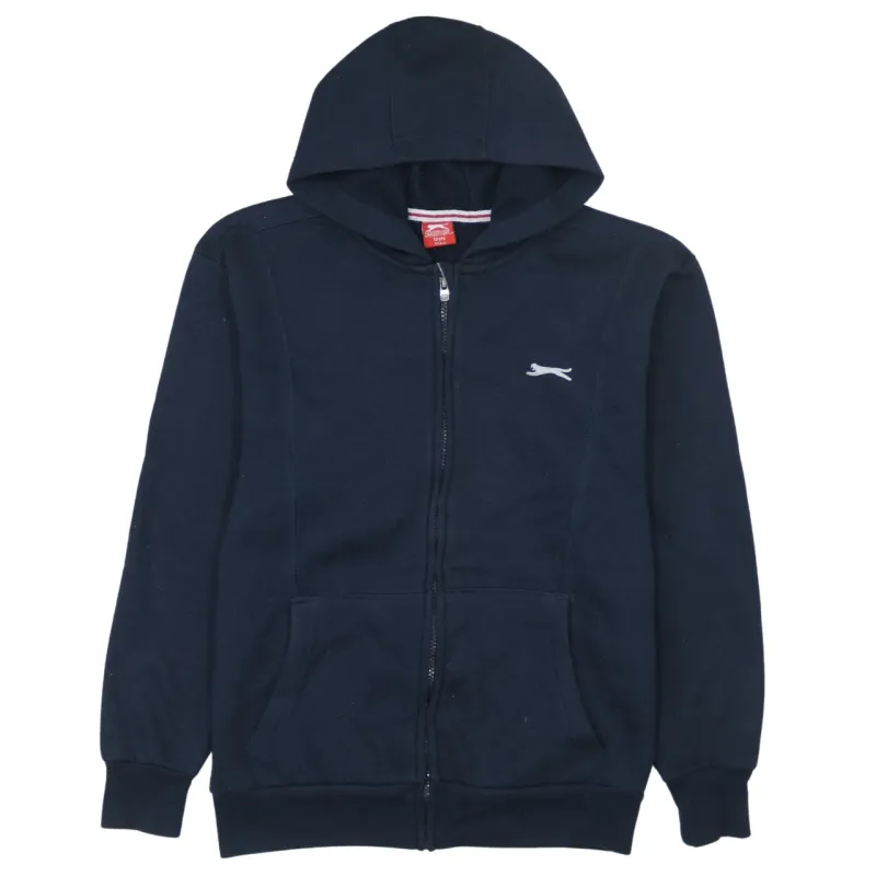 Slazenger Vintage 90's Medium Navy Blue Hoodie Lightweight Full Zip made by Slazenger