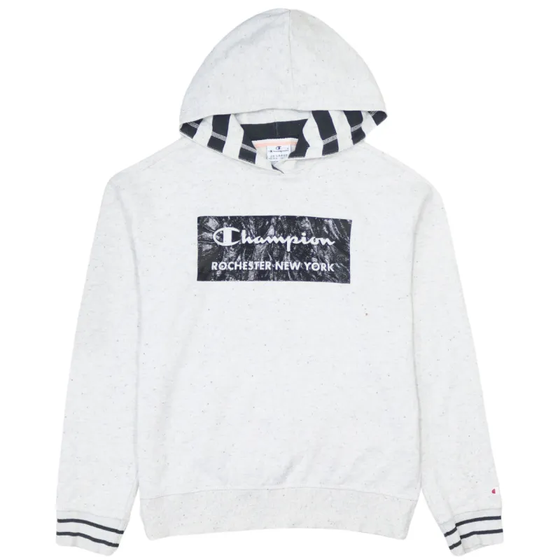 Champion 90's Vintage XXL White Spellout Cotton Pullover Hoodie sold by Vintage Club