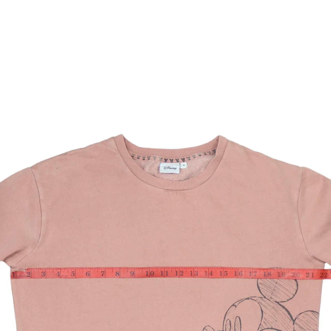 Vintage 90's Disney Mickey Mouse Pink Crew Neck Sweatshirt, Medium sold by Vintage Club product image thumbnail 5