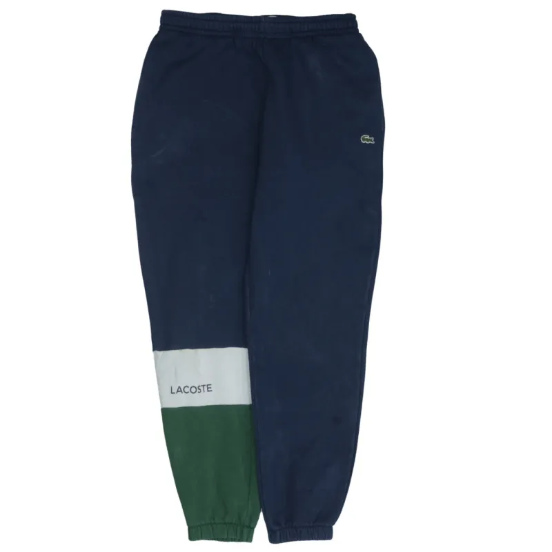 Lacoste Vintage 90's Navy Blue Joggers Sweatpants Mens Small Cotton made by Lacoste
