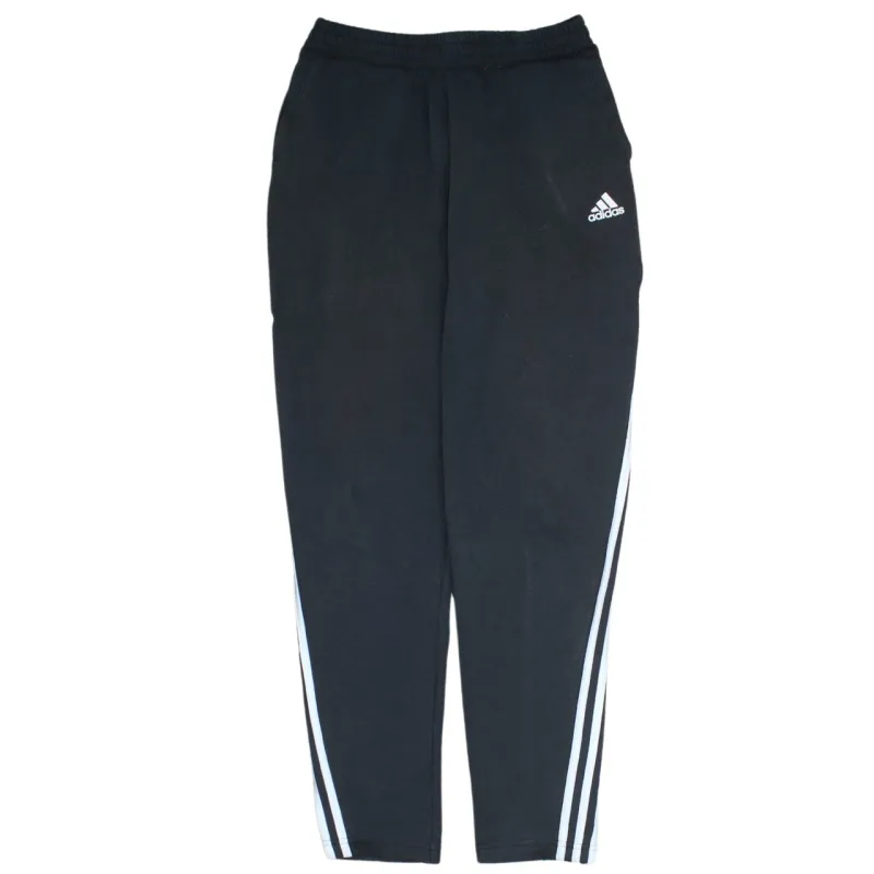 Adidas 90's Vintage Black XL Cotton Elastic Waist Trousers Pants made by Adidas