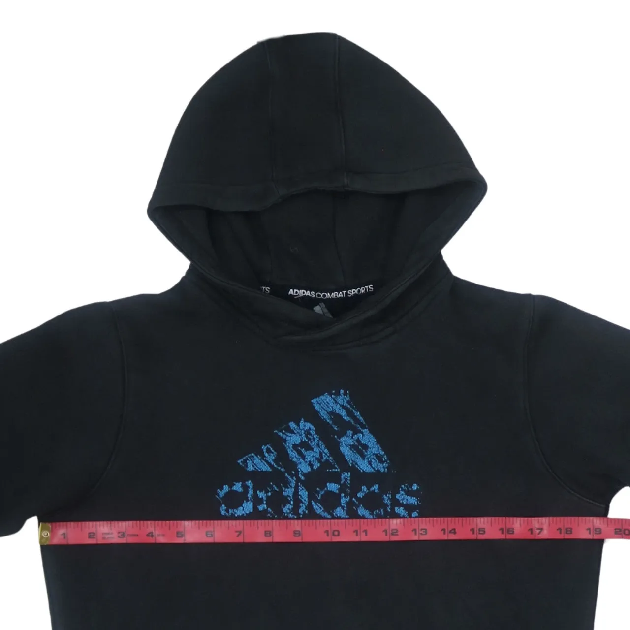 Adidas Vintage 90s Black Spellout Pullover Hoodie XS Rare Cotton sold by Vintage Club product image thumbnail 5