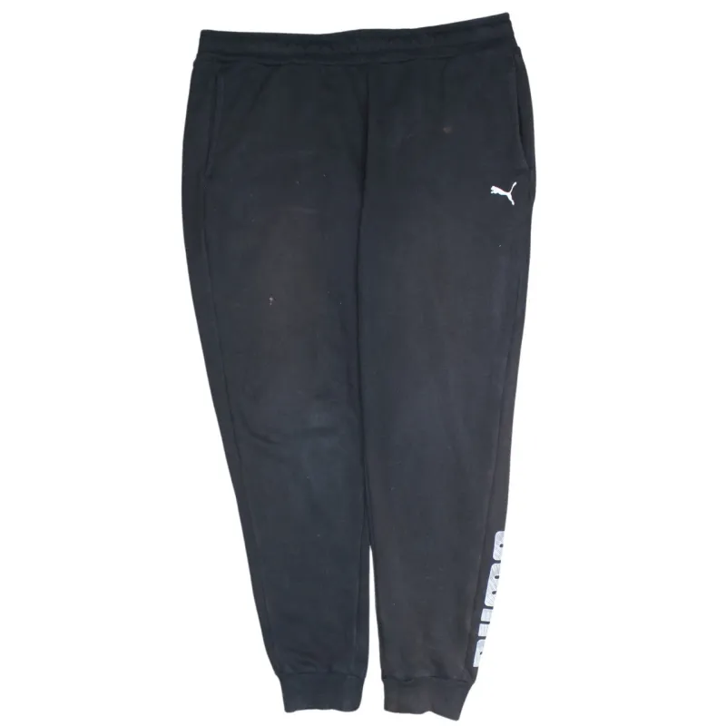 Puma Vintage 90s XL Black Joggers Men Elastic Waist Cotton Pants sold by Vintage Club