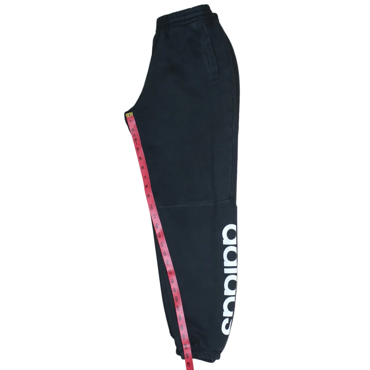 Adidas Vintage 90's Women's Black Cotton Joggers Large Sweatpants sold by Vintage Club product image thumbnail 5
