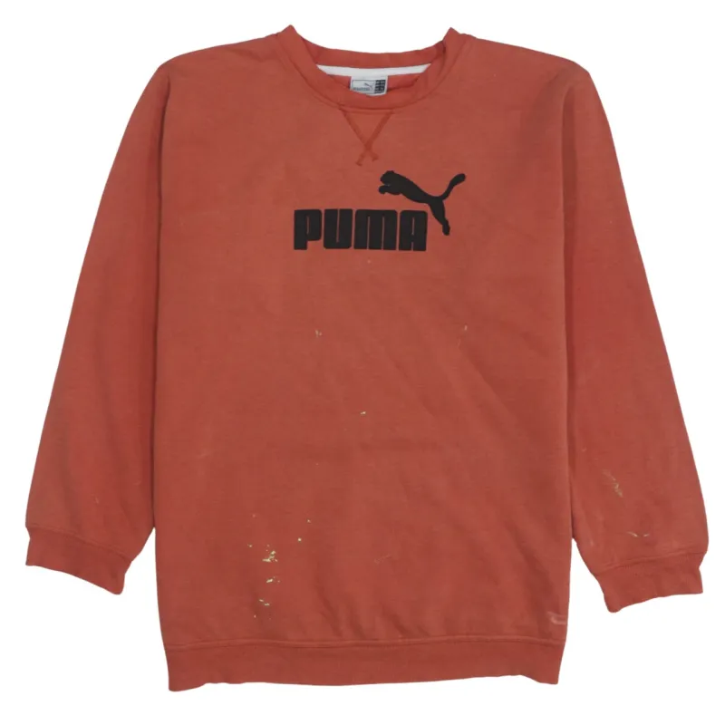 Puma 90s Vintage Spellout Orange Crew Neck Sweatshirt XXLarge 2XL sold by Vintage Club