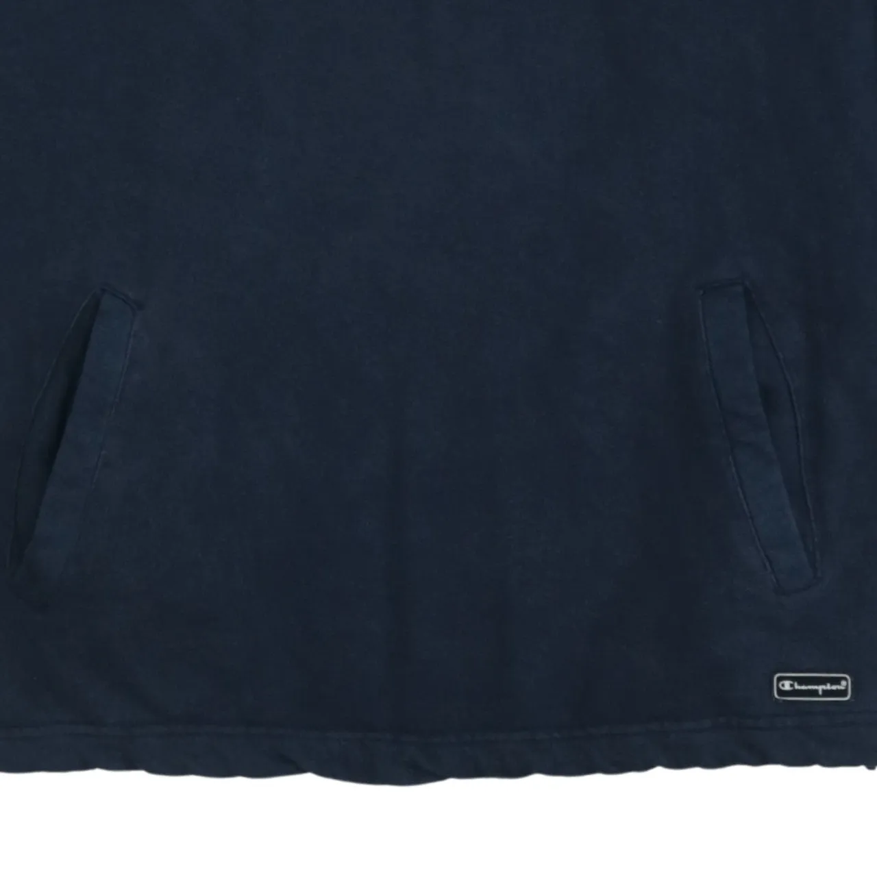 Vintage Champion 90's Navy Blue Spellout Quarter Zip Sweatshirt M sold by Vintage Club product image thumbnail 4