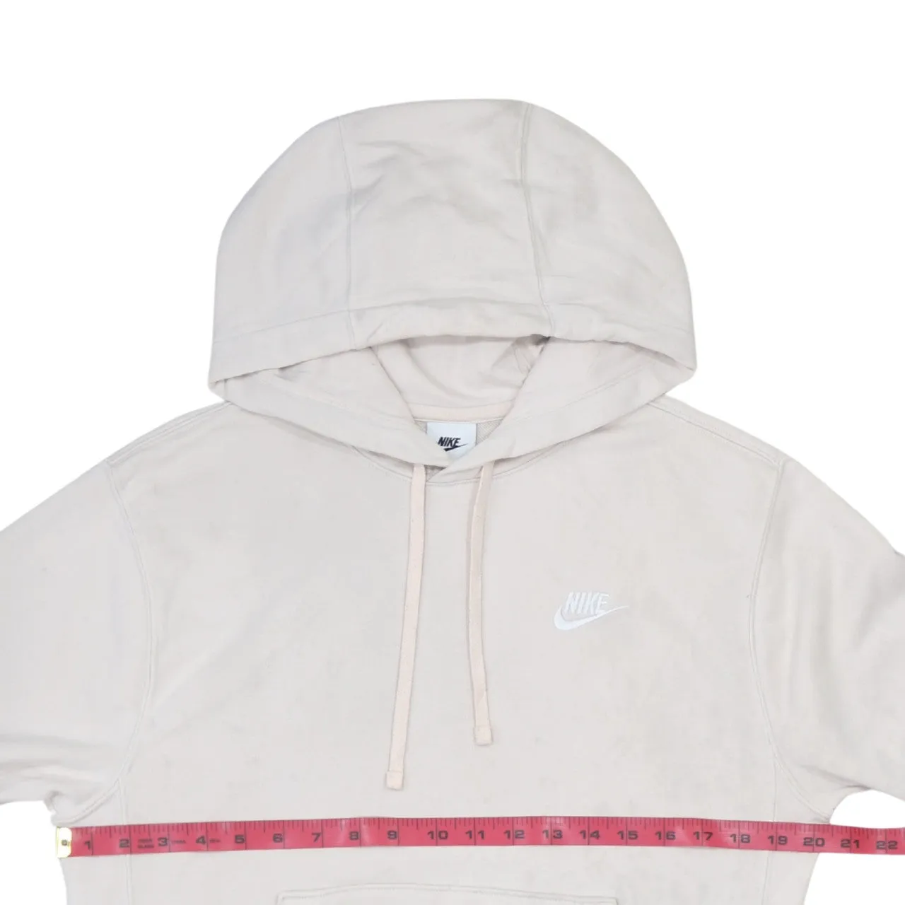 Nike 90's Beige Cream Vintage Swoosh Pullover Hoodie XSmall Cotton sold by Vintage Club product image thumbnail 5