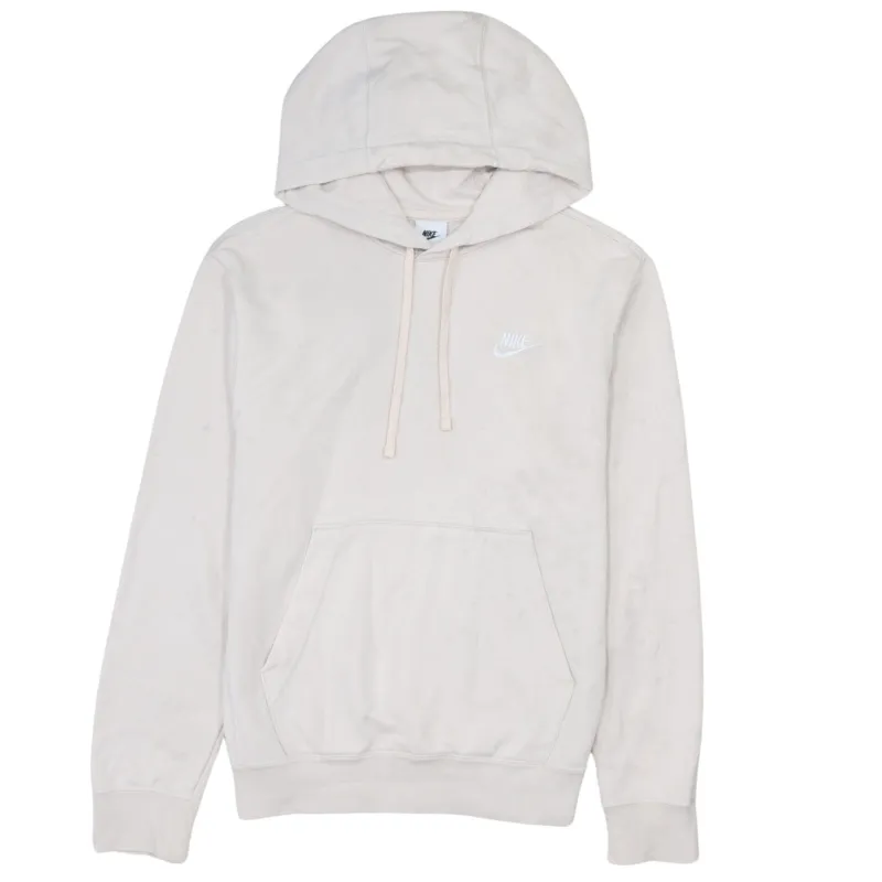 Nike 90's Beige Cream Vintage Swoosh Pullover Hoodie XSmall Cotton sold by Vintage Club