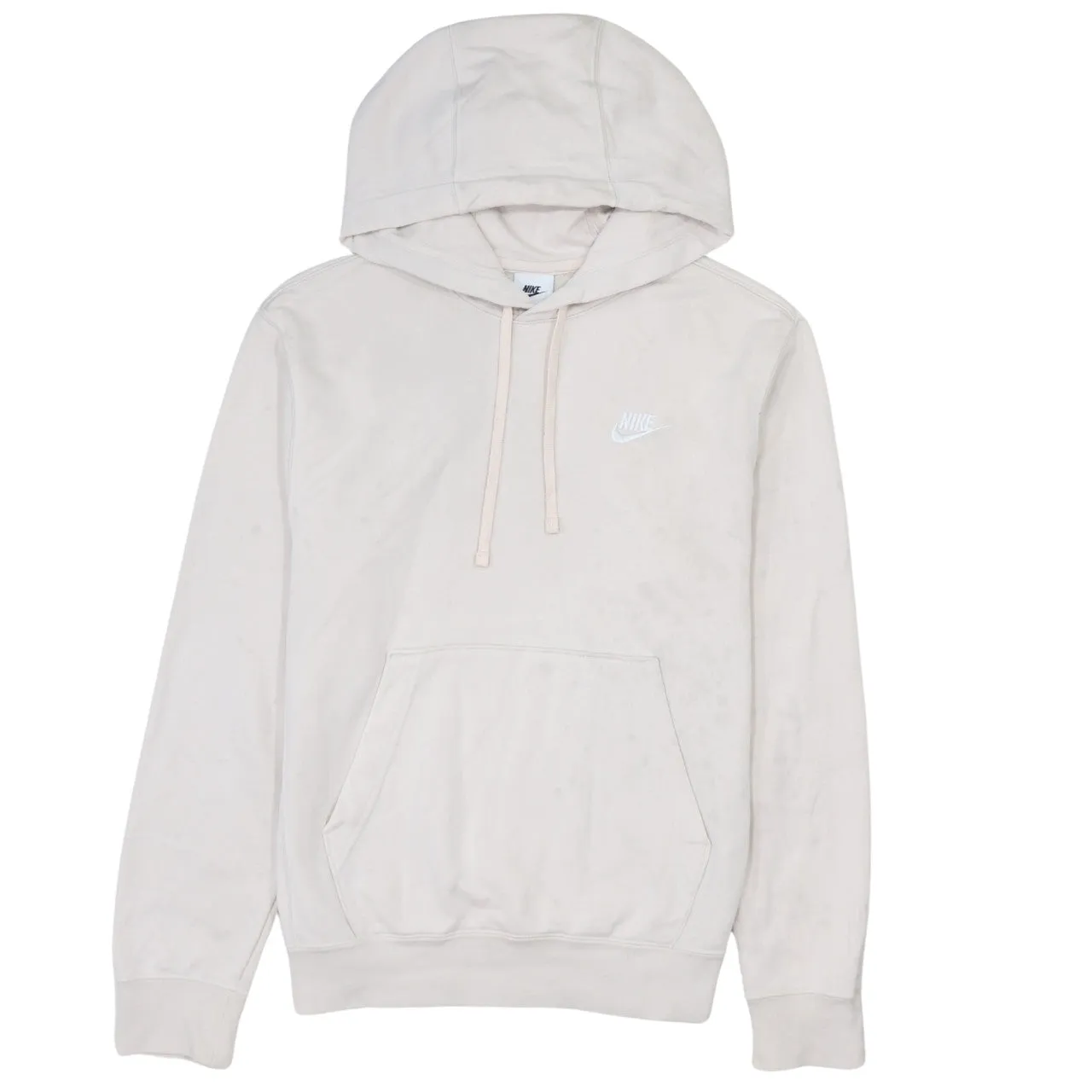 Nike 90's Beige Cream Vintage Swoosh Pullover Hoodie XSmall Cotton sold by Vintage Club