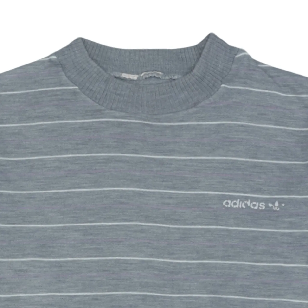 Adidas Vintage 90's Grey Men's Large Cotton Crew Neck Sweatshirt sold by Vintage Club product image thumbnail 3