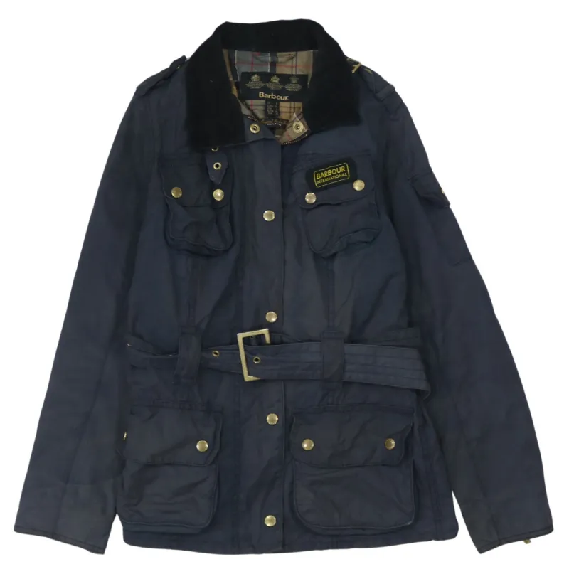 Barbour 90's Women's XSmall Navy Blue Vintage Full Zip Windbreaker made by Barbour