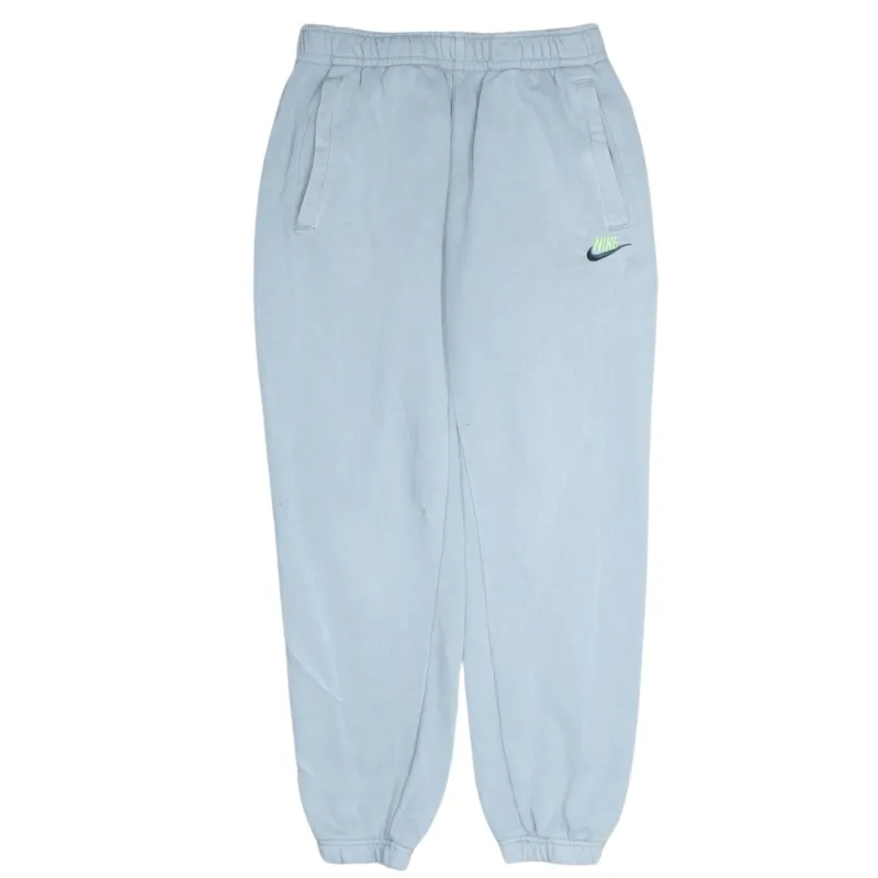 Nike Men's 90's Grey Swoosh Sweatpants Small Vintage Casual Joggers made by Nike