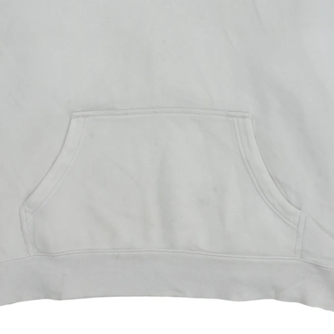 Men's XXL Nike 90's Beige Cream Swoosh Cotton Pullover Hoodie sold by Vintage Club product image thumbnail 4