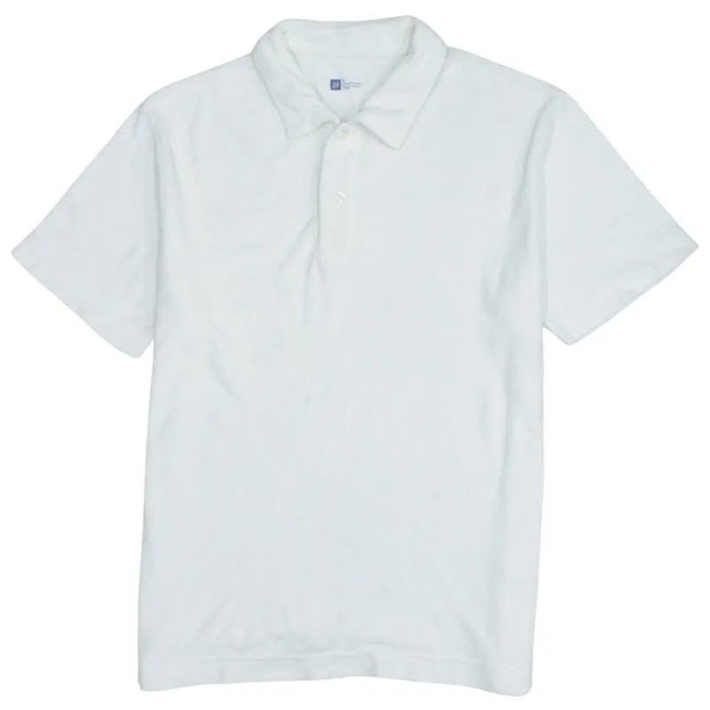 Gap 90's Men's Medium White Cotton Polo Shirt Vintage Button Top sold by Vintage Club