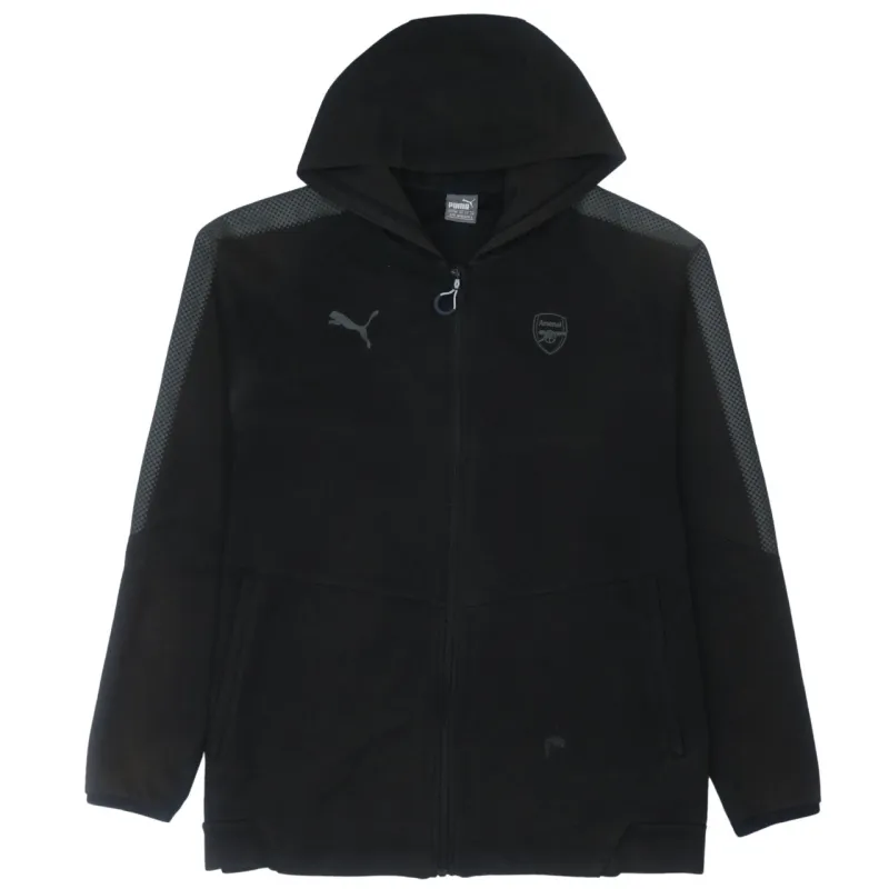 Puma 90's XLarge Black Sportswear Full Zip Hoodie Vintage Cotton sold by Vintage Club