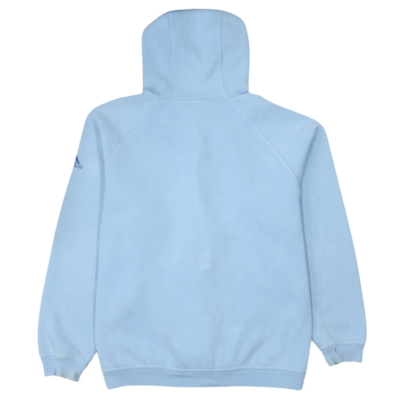 Adidas Men's Vintage 90's Blue Spellout Full Zip Hoodie, Large Cotton sold by Vintage Club product image thumbnail 2