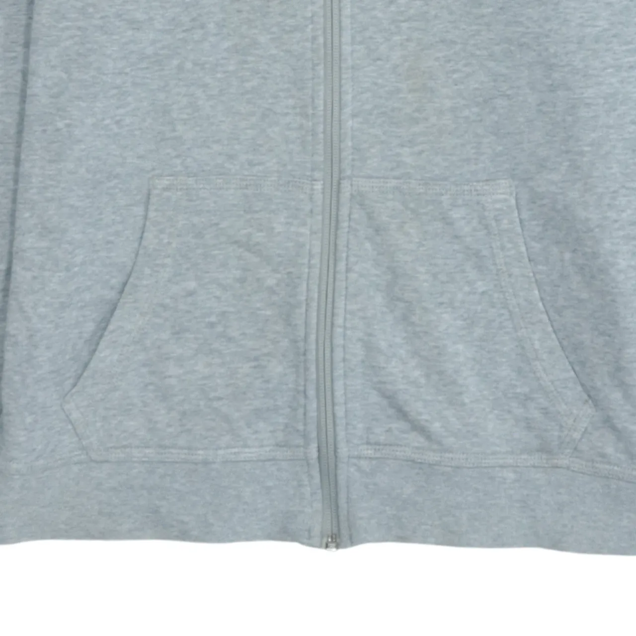 Vintage 90's Nike Swoosh Women's XLarge Grey Zip Hoodie Cotton Classic sold by Vintage Club product image thumbnail 4