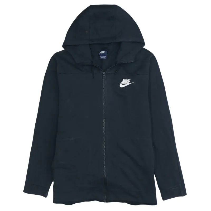 Nike Women's XLarge Black 90's Vintage Swoosh Full Zip Hoodie sold by Vintage Club