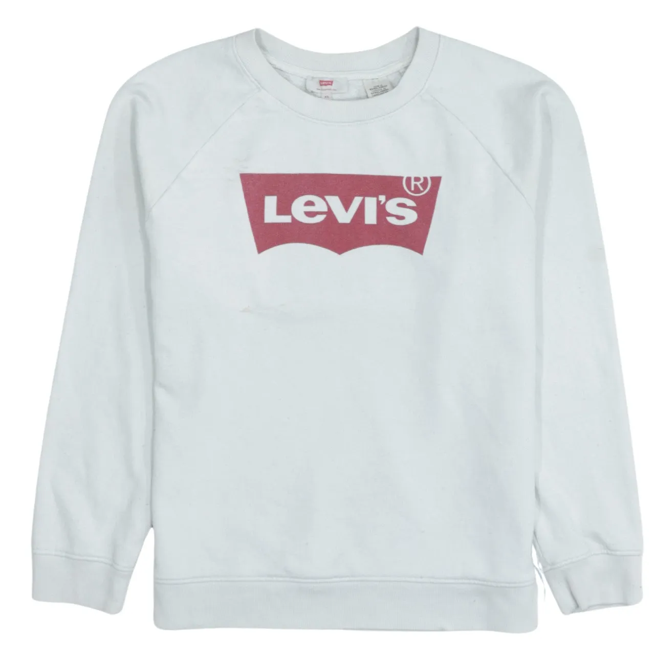 Levi's 90s Vintage Crewneck Spellout Sweatshirt White Men's XS Retro sold by Vintage Club