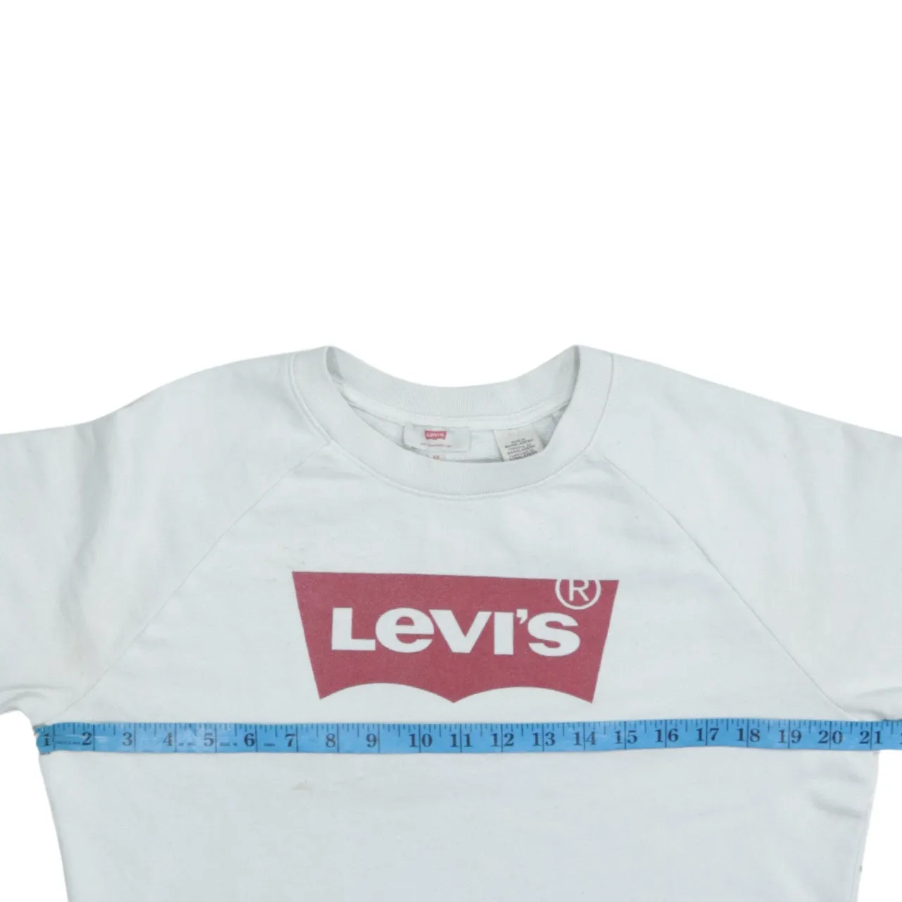 Levi's 90s Vintage Crewneck Spellout Sweatshirt White Men's XS Retro sold by Vintage Club product image thumbnail 5