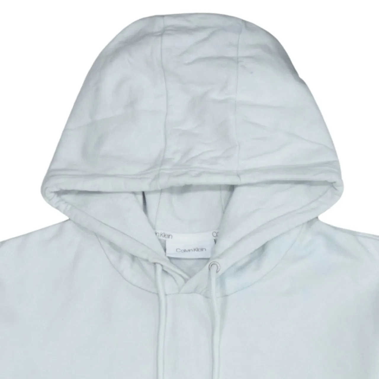 Vintage Calvin Klein 90s White Cotton Hoodie 2XL XXL Pullover Casual sold by Vintage Club product image thumbnail 3