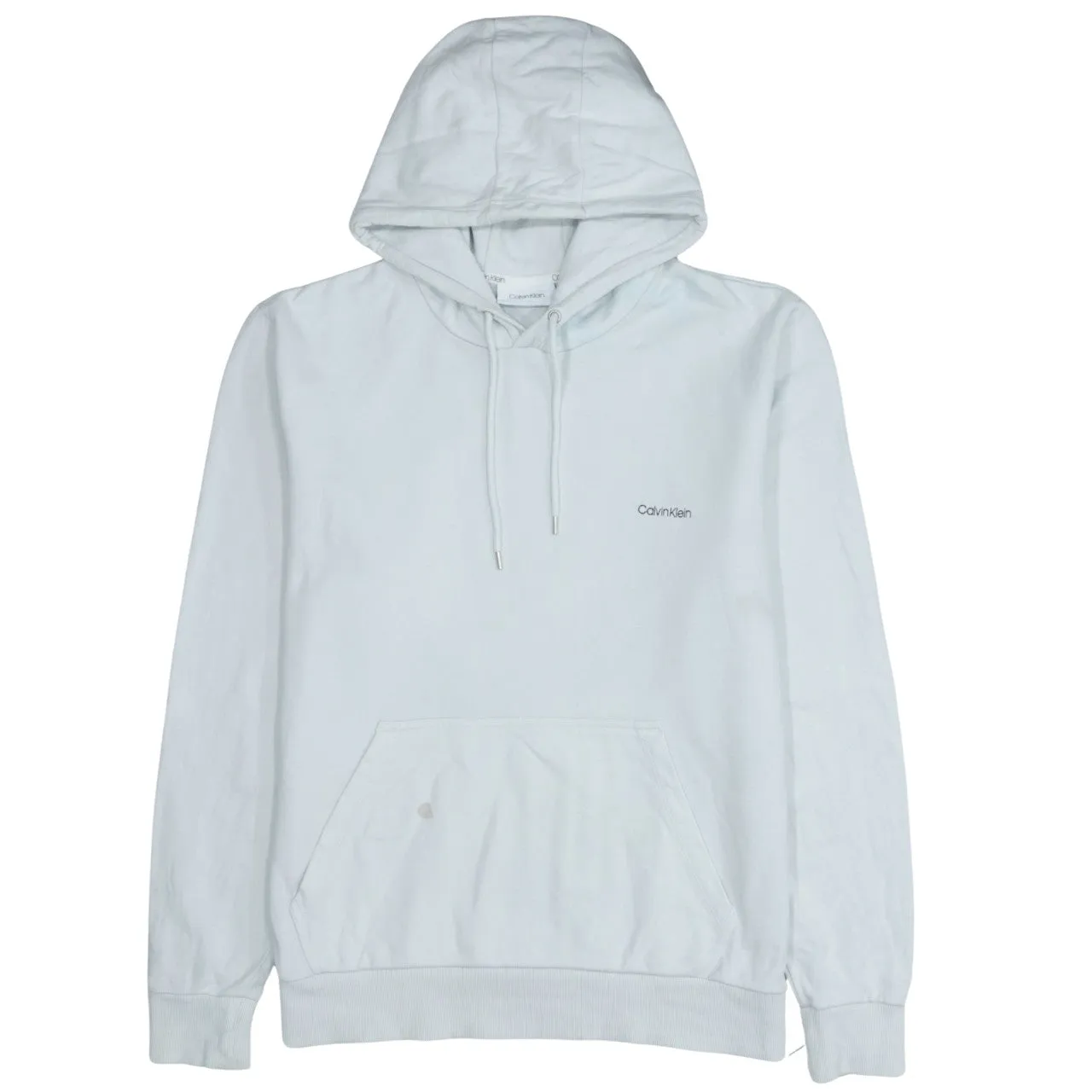 Vintage Calvin Klein 90s White Cotton Hoodie 2XL XXL Pullover Casual sold by Vintage Club