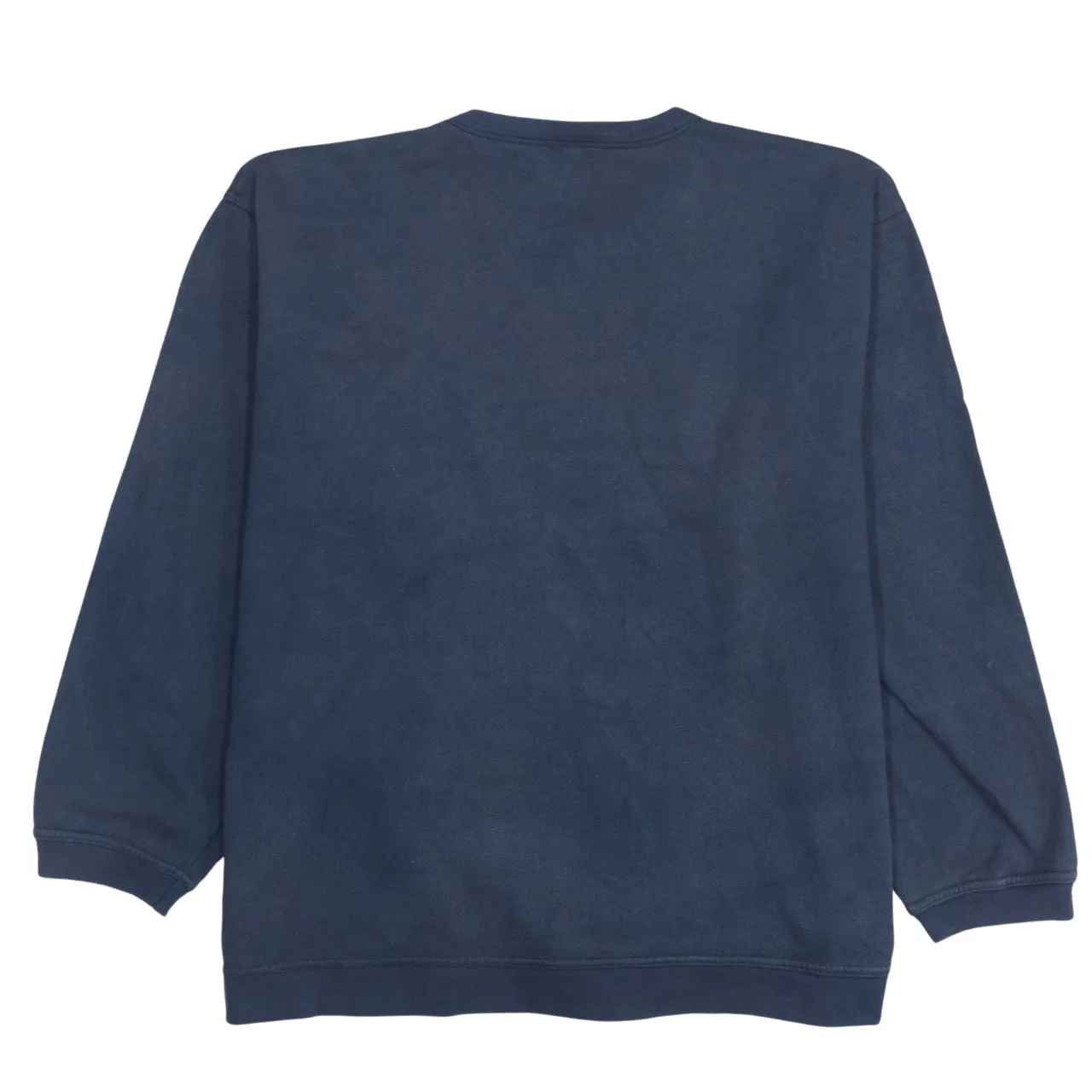 Champion Navy Blue 90s Crew Neck Sweatshirt 2XL Spellout Cotton Top sold by Vintage Club product image thumbnail 2