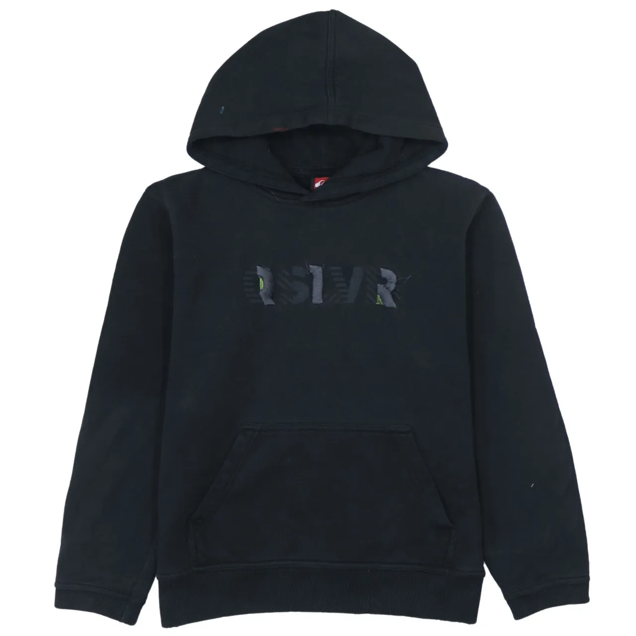 Vintage Black QuikSilver 90's Spellout Pullover Hoodie Men's Small Cotton sold by Vintage Club