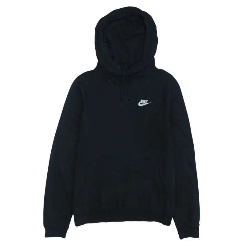 Nike Vintage 90s Black Swoosh Pullover Hoodie Men's Size Small made by Nike