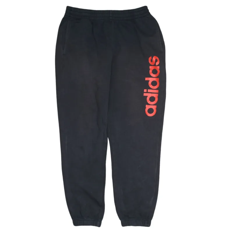 Adidas Men's Vintage Black 90's Medium Joggers, Retro Tracksuit Pants made by Adidas