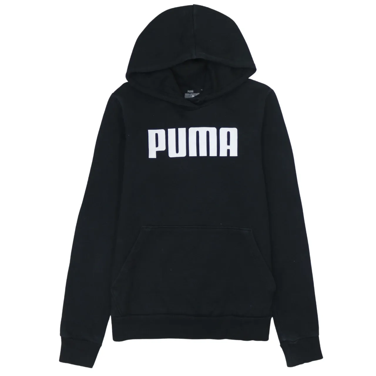Puma Women's Vintage 90's Black Spellout Cotton Pullover Hoodie Small sold by Vintage Club