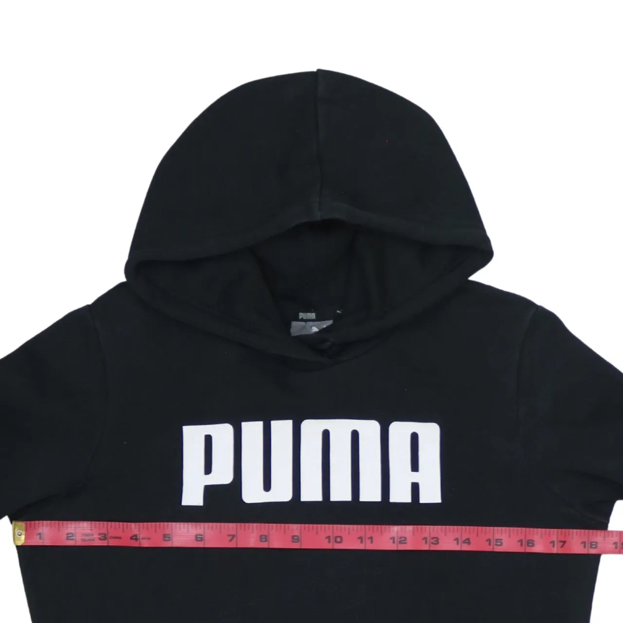 Puma Women's Vintage 90's Black Spellout Cotton Pullover Hoodie Small sold by Vintage Club product image thumbnail 5