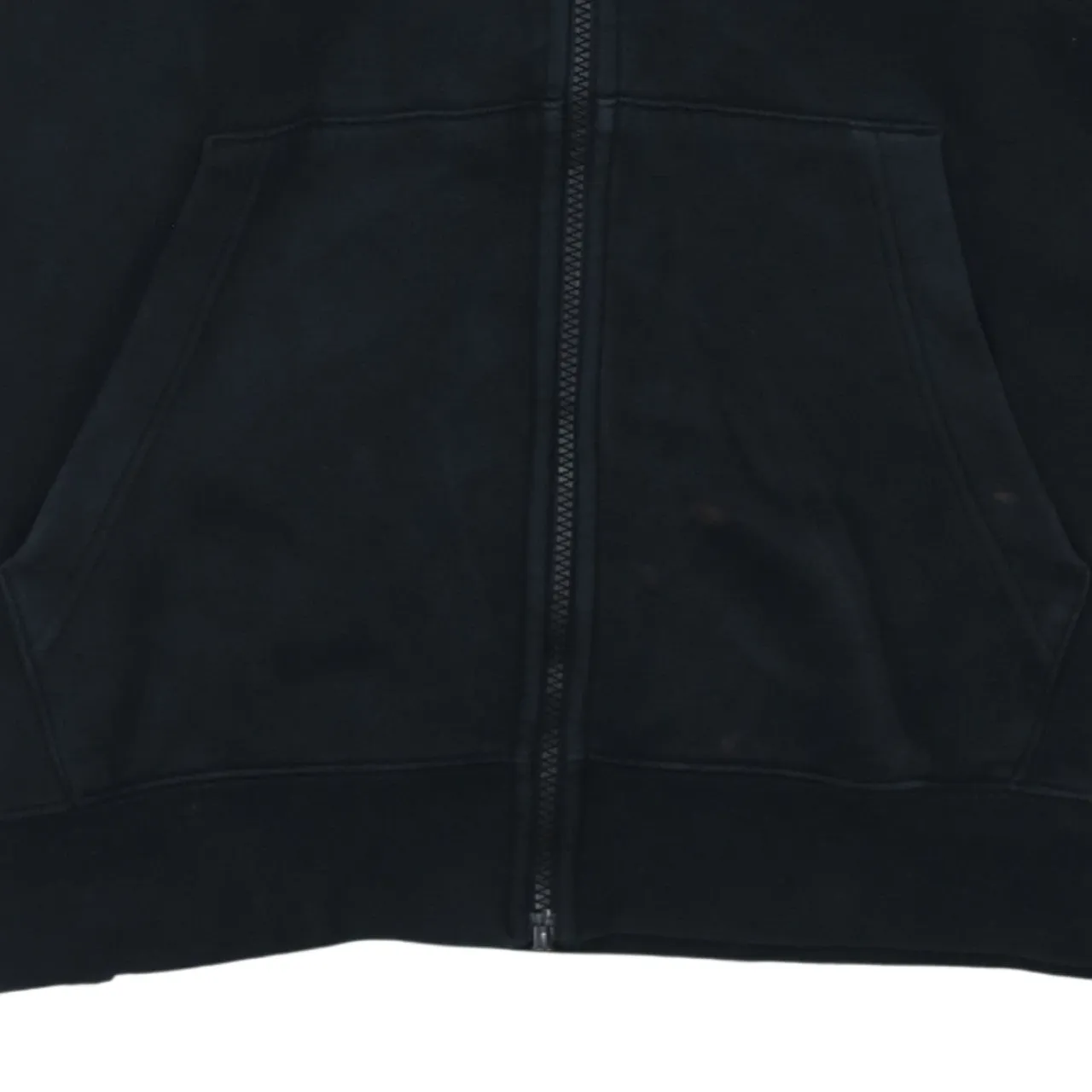 Vintage Nike Men's Large 90s Black Full Zip Swoosh Cotton Hoodie sold by Vintage Club product image thumbnail 4