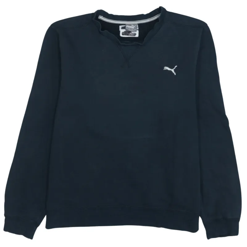 Puma 90s Vintage Black Crew Neck Men's Large Lightweight Sweatshirt sold by Vintage Club