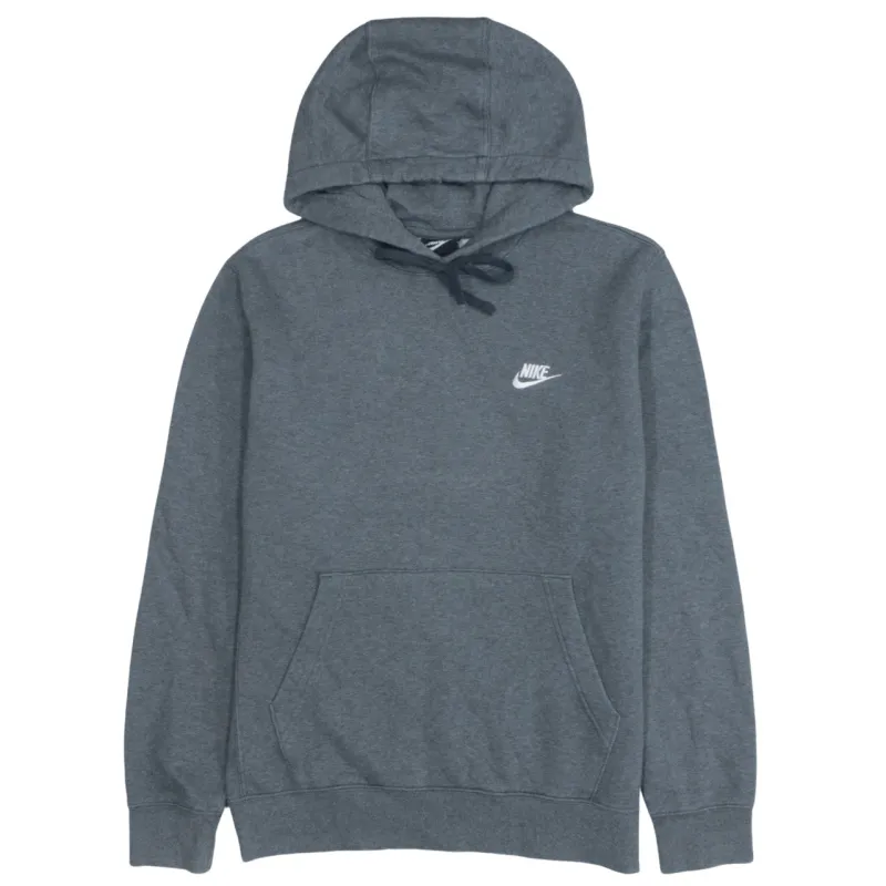 Vintage Nike 90's Grey Swoosh Pullover Hoodie Small Cotton Retro made by Nike