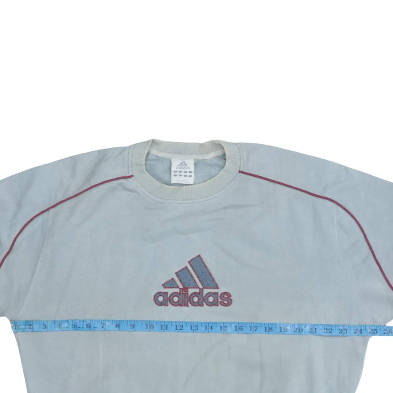 Adidas Vintage 90s Blue Crew Neck Spellout Sweatshirt Men's Medium sold by Vintage Club product image thumbnail 5