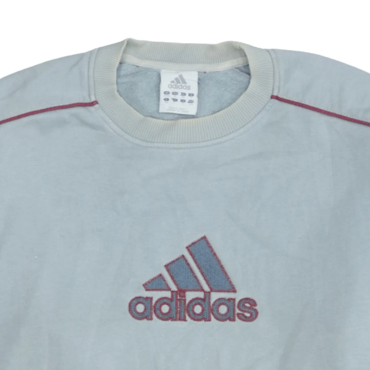 Adidas Vintage 90s Blue Crew Neck Spellout Sweatshirt Men's Medium sold by Vintage Club product image thumbnail 3